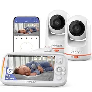 jeeber Babyphone mit 2 Kameras: Rundum-Sorglos-Paket…