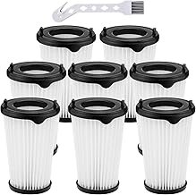 Pack of 8 Filters Compatible with AEG CX7, CX7-2, QX8, CX7-2-30DB, CX7-2-30GM, CX7-2-35TM, CX7-2-35WR, AEF150 Replacement Filter, HEPA Filter Compatible with AEG CX7 Vacuum Cleaner, Washable, with 1