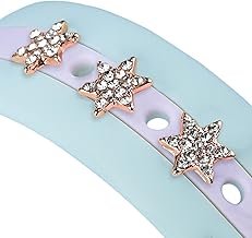 OMECKY 3Pcs Bling Decorative Charms Nails Studs Compatible with Apple Watch Silicone Bands, Stylish Smartwatch Jewelry Accessories for Universal Silicone Straps (No Band)