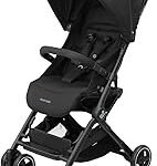 Maxi-Cosi Lara2 Baby Pram 0-4 Years 0-22kg Featherlight Compact Pushchair 3 Reclining Positions Flat Reclining Position Small Folding Shoulder Strap Essential Black
