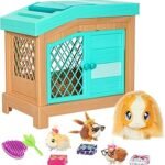 Little Live Pets – Mama Surprise, Interactive Mum Guinea Pigs with Hutch and 3 Surprise Babies Over 20 Sounds and Reactions, Repeatable Playing Patterns, 5 Years / 60 Months