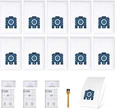 Vacuum Cleaner Bags 3D Efficiency for Miele HyClean Pure GN Vacuum Cleaner Classic C1 Complete C2 Complete C3, S2 S5 S8 with 3 Motor Filters 3 Airclean Exhaust Filter Replacement Accessories 9917730