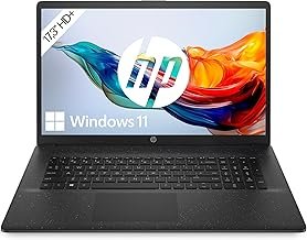 HP Laptop, 17.3 Inch HD+ Display, Intel Celeron N4120, 8 GB DDR4 RAM, 256 GB SSD, Intel UHD Graphics, Windows 11, QWERTZ Keyboard, Black