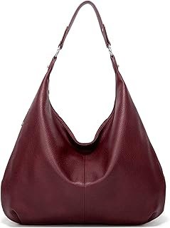 Ashioup Women's Handbags, Vintage, PU Leather , Hobo Bags, Tote Bag, Shoulder Bag with Zip