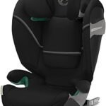 CYBEX Gold Solution S2 i-Fix Child Seat, for Cars with and without ISOFIX, 100 - 150 cm, from Approx. 3 to 12 Years of Age (15 - 50 kg), Moon Black