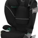 CYBEX Gold Solution S2 i-Fix Child Seat, for Cars with and without ISOFIX, 100 - 150 cm, from Approx. 3 to 12 Years of Age (15 - 50 kg), Moon Black