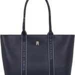 Tommy Hilfiger Damen Th Logotape Tote Aw0aw17198 Tragetasche