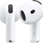 Apple AirPods 4 Wireless Headphones, Bluetooth Headphones with Active Noise Cancellation, Adaptive Audio, Personalised 3D Audio, Transparency Mode, USB-C Charging Case, Wireless Charging