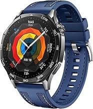Strap Compatible with Huawei Watch GT5 Pro/GT5/GT4 46 mm/Huawei Watch GT 3 2 Pro/GT3 46 mm/GT2/GT 2.22 mm, Silicone Replacement Strap for Vivoactive 4