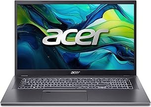 Acer Aspire 17 (A17-51M-74F2) Laptop, 17.3-Inch FHD IPS Display, Intel Core 7 150U, 32 GB RAM, 1 TB SSD, Intel Graphics, Windows 11, QWERTZ Keyboard, Grey