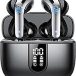 Bluetooth Headphones, In-Ear Headphones, Wireless Bluetooth 5.3 with 50H Deep Bass, 2024 Wireless Headphones, Noise Cancelling Earbuds with 4 ENC Mic, IPX7 Waterproof Earbuds, USB-C