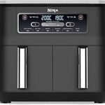 Ninja [AF300EU] 2 Large Frying Compartments, 6 Functions, 2470 W, 2 Independent Garzones, 7.6 Litres, 65% Save Energy Costs