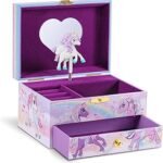 CRAZE, Unicorn Children's Jewellery Box with Music Box, Jewellery Box Girls with Rotating Unicorn and Mirror
