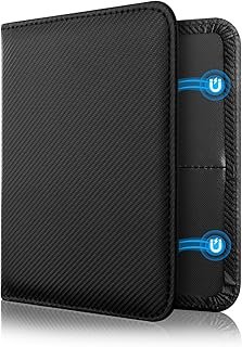 CoBak Car Registration Registration Certificate Cover and Insurance Holder - Magnetic Closure Car Organiser for the Glove Compartment in the Accessory Pocket for Important Documents Cards, Carbon