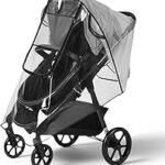 Universal Buggy Rain Cover, Stroller Rain Cover, Pushchair Rain Cover for Buggies and Pushchairs with Large Window, Children's Buggy Rain Cover, Good Air Circulation, Non-Toxic - Transparent