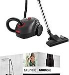 Grundig, VCC 3850 A Vacuum Cleaner with Bag, 800 W, 2.1 L, Black/Red