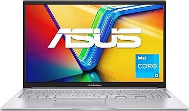 ASUS Vivobook 15 | 15.6 inch FHD Display | 8 GB RAM | 512 GB SSD | Intel Core i3-1315U | Intel UHD | Windows 11 | QWERTZ Keyboard (German Layout) | Cool Silver