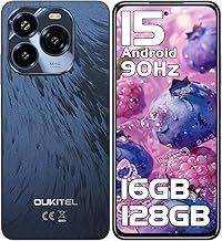 OUKITEL C65 Android 15 Smartphone Without Contract, 16GB + 128GB/1TB Mobile Phone Without Contract, 6.7 Inch HD+ 90Hz Mobile Phone Cheap, 50MP + 8MP, 5150mAh Simlock-free Mobile Phones, Dual SIM 3