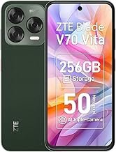 ZTE Blade V70 Vita Smartphone, 6.7 Inch FHD + Display (120Hz), 50MP Main Camera, 5000mAh Battery, 4GB RAM + 256GB Memory, Mobile Phone without Contract, Android 14, Dual SIM, Green