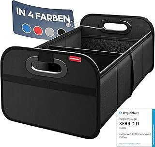 HELDENWERK Foldable Boot Bag with Non-Slip Velcro - Boot Organiser, Car Folding Box, Shopping Bag - Reinforced and Stable