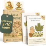 Heldenzimmer Outdoor Search Game Children - Outdoor Games for Children | 100 Tasks Search Game, 50 Double-Sided Explorer Cards 2 Ages 16 Badges