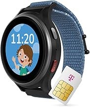 ANIO 6 Smartwatch for Children, GPS and Phone Function, German Manufacturer, Data Protection and Phone Support, Long Battery Life, SOS, Telekom SIM Card 30€ Amazon Voucher After Registration (Blue),