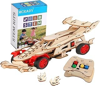 Experiments for Children from 8, 9, 10, 11, 12, 13, 14 Years, Formula 1 Remote Controlled Car Construction Kit Made of Wood for Boys and Girls, Science Toy, Gift, Educational Toy for 8-12 Years Olds