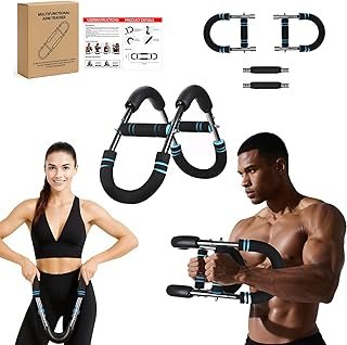 Twister Arm Trainer, U-shaped - Adjustable Chest & Arm Training Device (30-50 kg / 70-110 lb) with Portable & Removable Spring Resistance, Power Twister Bar, Fitness Equipment for Home, Office