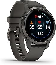 Garmin Venu 2/2S GPS Fitness Smartwatch with Ultra Sharp 1.3/1.1 Inch (3.3 - 2.8 cm) AMOLED Touch Screen, Comprehensive Fitness and Health Functions, Over 25 Pre-Installed Sports, Garmin Music and Garmin Pay