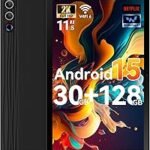 Ainmel Tablet 11.5 Inch Android 15, 30GB RAM 1TB TF, 2K Android Tablet 2000 x 1200 FHD, 8400mAh, Widevine L1, 13MP Camera, WiFi 6&BT 5.3, Face ID Tablet PC for Work/Study - Black