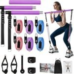 Fokky Fitness Bands, Resistance Bands Set, 5 Resistance Bands, Expander Tube Bands, Gymnastics Band with Door Anchor, Handles, Ankle Strap, Fitness Band Ideal for Pilates, Muscle Building