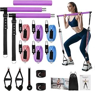 Fokky Fitness Bands, Resistance Bands Set, 5 Resistance Bands, Expander Tube Bands, Gymnastics Band with Door Anchor, Handles, Ankle Strap, Fitness Band Ideal for Pilates, Muscle Building