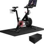 Fitness Equipment Mat for Treadmill & Peloton Bike, 160 x 75 x 0.6 cm Floor Protection Mat, Non-Slip Sound-Absorbing Treadmill Mat, Elliptical, Wooden Floors & Carpets