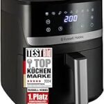 Russell Hobbs SatisFry 27621-56 Hot Air Fryer XL 5.5 L Rapid AirFryer (Compact Housing, Very Quiet) (9 Programmes, Dishwasher Safe, Fryer without Oil, TouchScreen, Grilling, Baking)