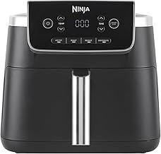 Ninja PRO Air Fryer Hot Air Fryer, 4.7 L Airfryer, Single Basket Hot Air Fryer, 4-in-1, for 1-2 Servings, Digital, Cooking from Frozen, Non-Stick Drawer & Crisper Basket, Black AF140EU