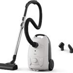AEG Clean 5000 Vacuum Cleaner with Bag, High Suction Power, 37% Recycled Plastic, AllFloor Nozzle with Click System, 2-in-1 Multifunctional Nozzle, 8.5 m Operating Radius, Washable Hygiene Filter