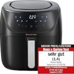 Russell Hobbs SatisFry 27160-56 Hot Air Fryer L 4L Rapid AirFryer [Very Small Casing/7 Cooking Functions/10 Programmes] Dishwasher Safe, Max 220°C, Fryer without Oil, Grilling, Baking, Roasting etc