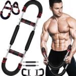 Twister Armtrainer – Verstellbares Brust Trainingsgerät (30-50 kg / 70-110 lb), Portable Power Twister Stange mit abnehmbarem Design – Fitnessübungen überall Fitnessgeräte für Zuhause