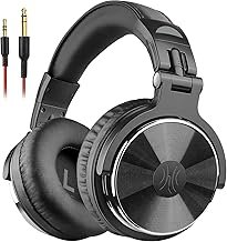 OneOdio Over Ear Studio Headphones with Cable with 6.3 mm & 3.5 mm Jack, Closed DJ Headphones with 50 mm Driver, Bass Sound