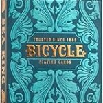 Bicycle Creative Playing Cards - Bicycle Sea King / High-Quality Design Card Game / For Collectors and Design Fans / Elegant Card Deck with Ornaments / Gift Idea, Blue