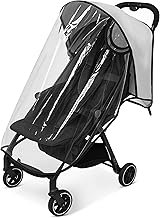 Rain cover for pram, pushchair rain cover, universal rain cover, buggy, travel weather protection for windproof, waterproof, protect against sun, dust, snow