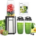 Ganiza Blender, 900 W Mini Smoothie Maker, Stand Mixer with 3 Portable Mixing Cups (2 x 500 ml & 1 x 700 ml), Four Blade Blade Made of Stainless Steel, BPA-Free, Easy to Clean, Electric Blender for