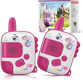 Toys from 3 4 5 6 7 8 Years Girls, Unicorn Gift for Girls Walkie Talkie Children's Toy Walky Talky Gifts Girls 3-8 Years Toys from 3-8 Years Girls Gift Ideas