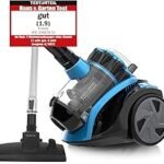 Emerio Eco CyclonePro Cyclone Vacuum Cleaner 900 Watt Power 2.0 Litre Dust Container 7 m Operating Radius HEPA Filter CyclonePro Small and Manoeuvrable Metal Telescopic Tube with Crevice Nozzle
