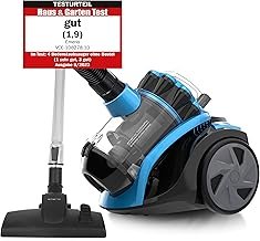 Emerio Eco CyclonePro Cyclone Vacuum Cleaner 900 Watt Power 2.0 Litre Dust Container 7 m Operating Radius HEPA Filter CyclonePro Small and Manoeuvrable Metal Telescopic Tube with Crevice Nozzle