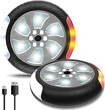 Pushchair Light USB Rechargeable - LED Reflectors for Pushchairs with 2 Light Effects, 18 LED Pro Light, Buggy Waterproof Flashing Light with Fastener (Pack of 2)