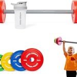 Barbell Set for Kids - Adjustable Kids Toy Weights & Plastic Dumbbell Toys with Water Bottle, Kids Fitness Equipment for Role Play, Fun Fitness Toy for Kids
