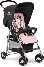 hauck Buggy Sport, Disney Minnie Sweetheart Pink, Feather Light Travel Buggy, 5.9 kg, with Reclining Function for Children from Birth to 15 kg, Small Foldable, Large Shopping Basket up to 3 kg