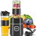 Mixer, Smoothie Maker, 500 W Mini Stand Mixer with 2 x 570 ml Tritan Bottle, BPA-Free, Portable Stainless Steel Blender, Low Noise, Smoothie and Milkshakes