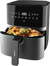 Cecotec Hot air fryer 5.5 L Cecofry Full InoxBlack Pro 5500. 1700 W, Oil Free Fryer, Diet and Digital, Touchpad, Stainless Steel Finish, PerfectCook Technology, Thermostat, 8 Modes